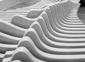 Poster - Closeup abstract image of geometrical wavy pattern