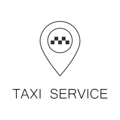 Poster - online car taxi service concept card landing web page template include vector illustration eps 10