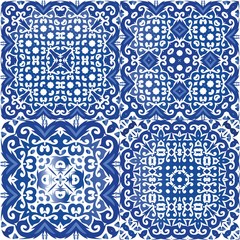  Decorative color ceramic azulejo tiles.