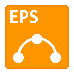 Poster - EPS format icon in yellow and white colors. vector illustration