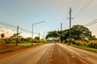 Old vintage road in tropics