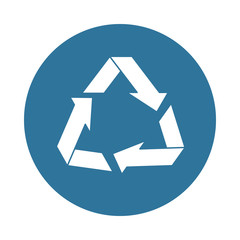 Sticker - arrows recycle symbol ecology icon