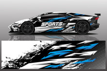 Sport Car Decal Wrap Design Vector