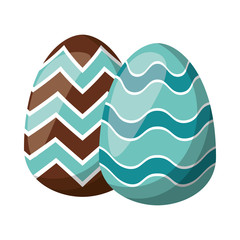 Wall Mural - pair easter eggs painted icon