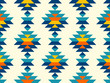 Boho aztec vertical diamonds rows colorful pattern