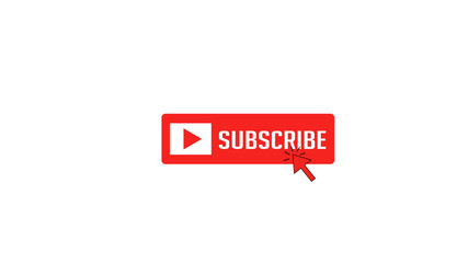 Subscribe button color with arrow cursor and shadow