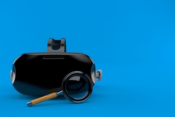 Poster - VR headset with magnifying glass