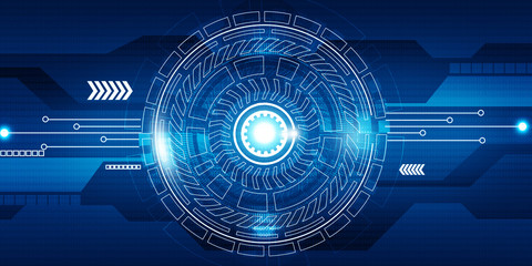 Poster - Abstract modern technology background. Digital illustration.