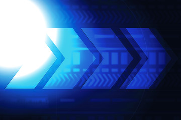 Poster - Abstract modern technology concept background. Digital illustration.