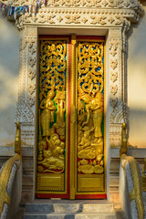 Wall Mural - Ancient Buddhist pagoda in Vientiane, Laos