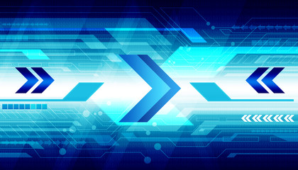 Poster - Abstract technology background. Modern hight tech background. Digital illustration.