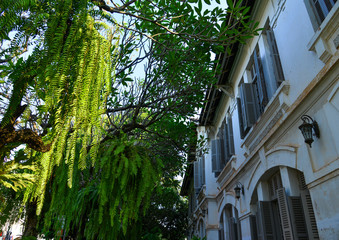 Wall Mural - Ancient French-colonial architecture