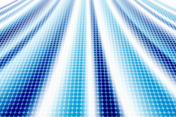 Poster - abstract gradient blue line stripe with circle pattern halftone background. illustration vector eps1