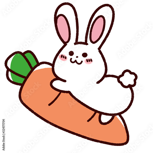Ngagolak おしゃれ かわいい うさぎ にんじん イラスト Ngagolak おしゃれ かわいい うさぎ にんじん イラスト