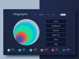 Vector graphic infographics. Template for creating mobile applications, workflow layout, diagram, banner, web design, business infographic reports