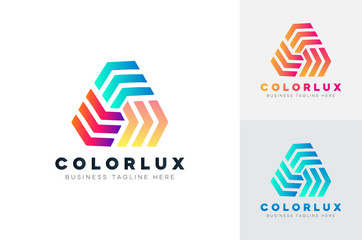 Wall Mural - color lux business abstract logo design template