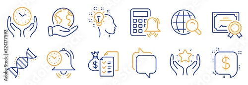 Fotografía Set of Education icons, such as Idea, Payment message