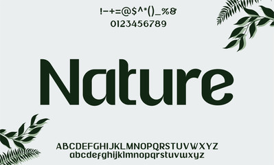 ORGANIC LUXURY TYPEFACE FONT INSPIRED BY NATURE