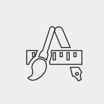 edit tool icon vector illustration and symbol for website and graphic design