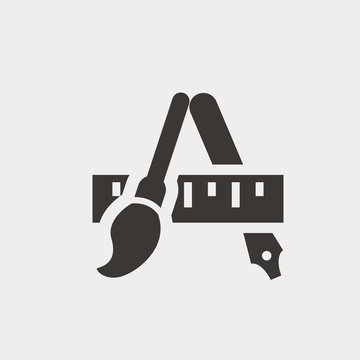 edit tool icon vector illustration and symbol for website and graphic design