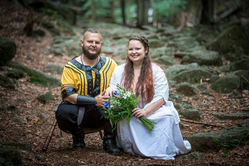 Wall Mural - viking wedding, pair shooting, celtic wedding, non-traditional ceremony