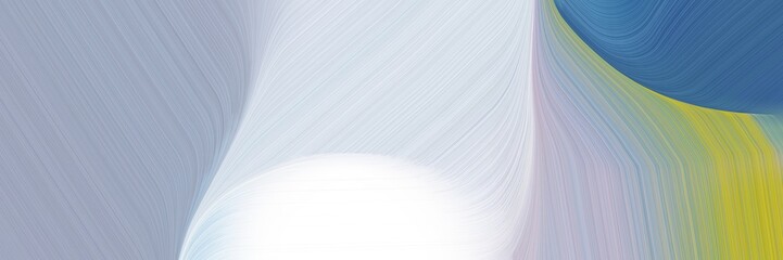 Poster - banner background texture with ash gray, pastel blue and yellow green color and contemporary waves design