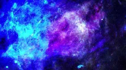 Wall Mural - Animation view to travelling across the universe in moving