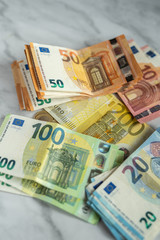 Canvas Print - colorfull european cash Euro currency money payment 