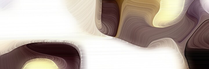 Poster - colorful horizontal header with pastel gray, very dark pink and antique white colors. dynamic curved lines with fluid flowing waves and curves