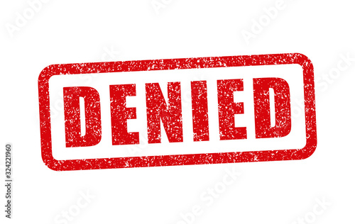 Fotografía Denied grunge rubber ink stamp icon shape