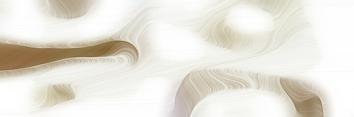 moving horizontal header with linen, pastel brown and tan colors. dynamic curved lines with fluid flowing waves and curves