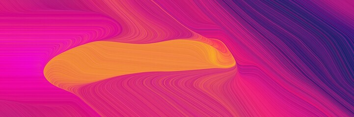 Poster - decorative header with medium violet red, very dark violet and coral colors. dynamic curved lines with fluid flowing waves and curves