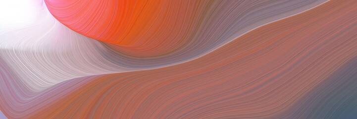 Poster - modern banner design with antique fuchsia, pastel brown and light gray colors. dynamic curved lines with fluid flowing waves and curves