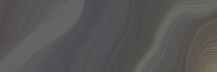 Poster - artistic header design with dim gray, gray gray and old lavender colors. dynamic curved lines with fluid flowing waves and curves