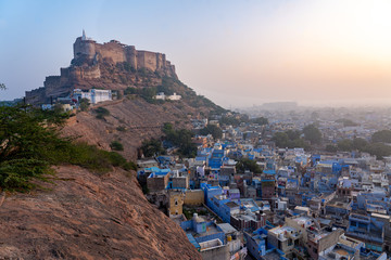 Sunrise over the Blue City Jodhpur, India