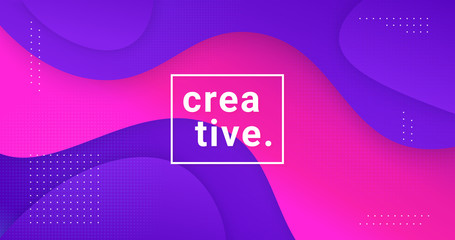 Poster - Abstract fluid liquid background vector design.