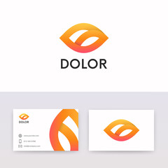 Aufkleber - Abstract ribbon logo icon sign vector design. Business Card with company logotype.
