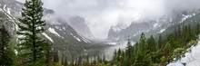 Winter Storm From Tunnel View Pano