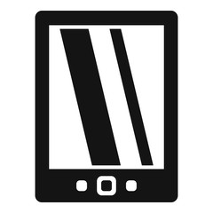 Poster - Cloud ebook icon. Simple illustration of cloud ebook vector icon for web design isolated on white background