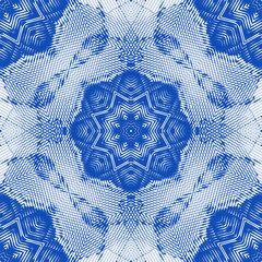 Poster - Abstract seamless pattern with geometric texture. Pattern of repeating symmetrical shapes.