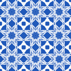 Poster - Abstract seamless pattern with geometric texture. Pattern of repeating symmetrical shapes.