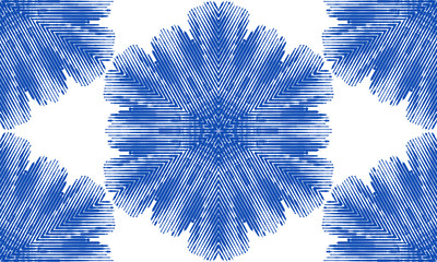 Poster - Abstract seamless pattern with geometric texture. Pattern of repeating symmetrical shapes.