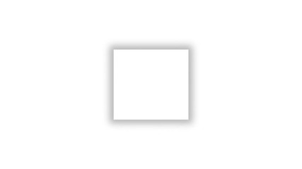 Poster - loopable zooming blank white square footage background. 