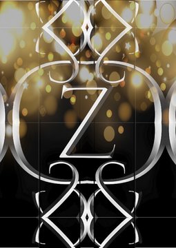 Golden Z graphic 