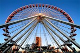 Fototapeta Boho - Ferris wheel - Chicago