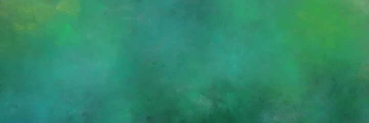 Wall Mural - abstract painting background graphic with sea green and gray gray colors and space for text or image. can be used as card, poster or background texture
