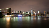 Fototapeta  - ligth in  bridge of new york