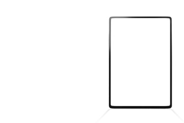 Poster - Digital tablet large full screen smart slim edge mock up background with copy space and Clipping path on blank screen easy replace you design .isolate on white background