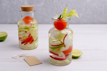 Wall Mural - Infused water with vegetables