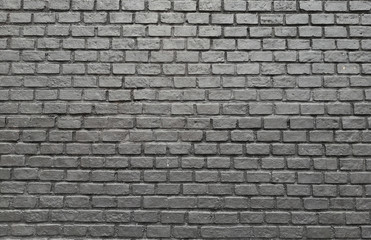 Wall Mural - Black brick pattern texture wall. raw vintage clean background style.